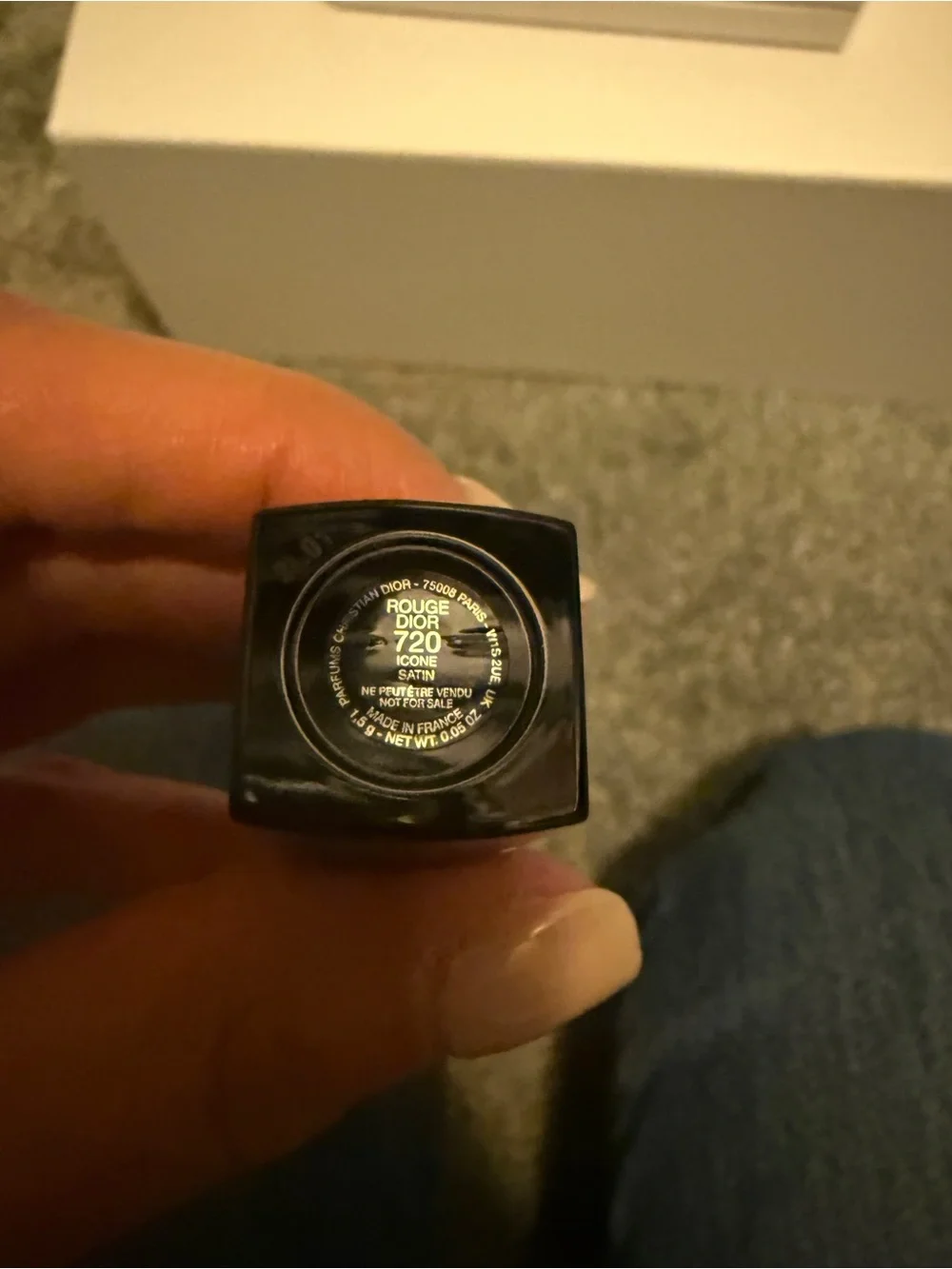 Dior Red Lipstick with Silver Compact Mirror